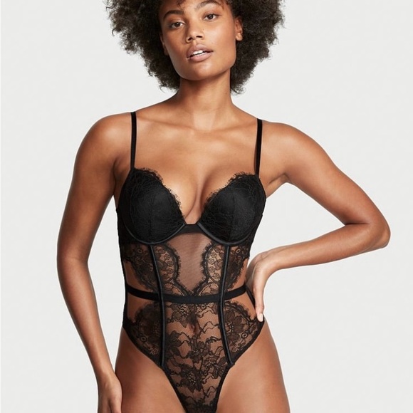 VS Black Lace Teddy - Picture 6 of 8